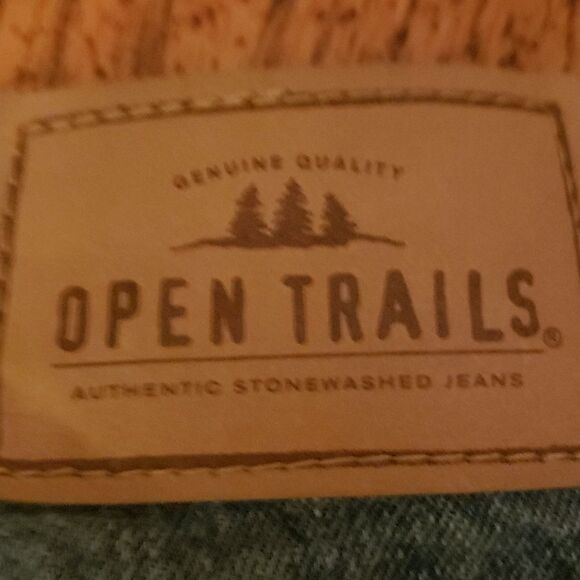 Open Trails Mens Blue Denim Jeans 34 x 32 Straight Leg Classic 5-Pocket Dadcore - Picture 2 of 6